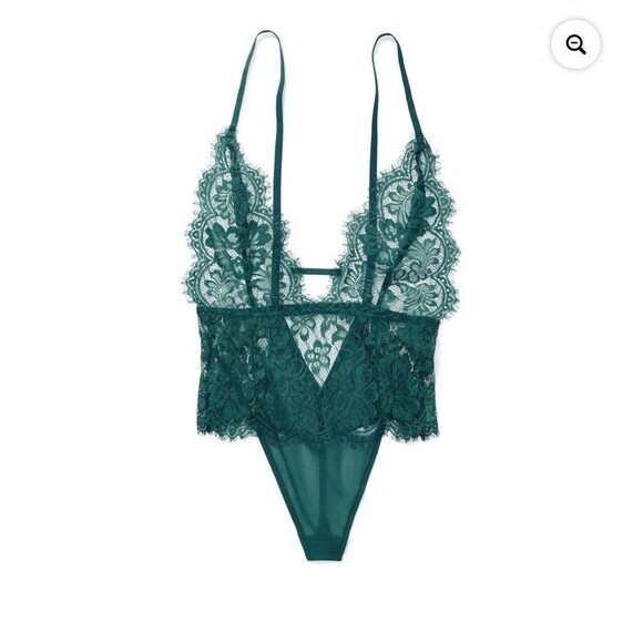 NWT Adore Me Women's Anouchka Unlined Bodysuit Aqua Size Small (MSRP $69) - Picture 2 of 11